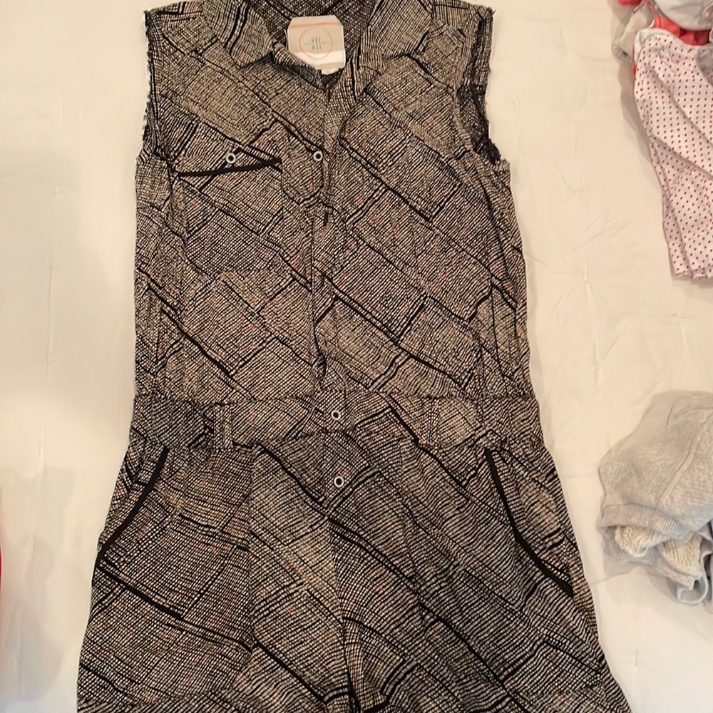 Sleeveless shorts romper from Anthropologie